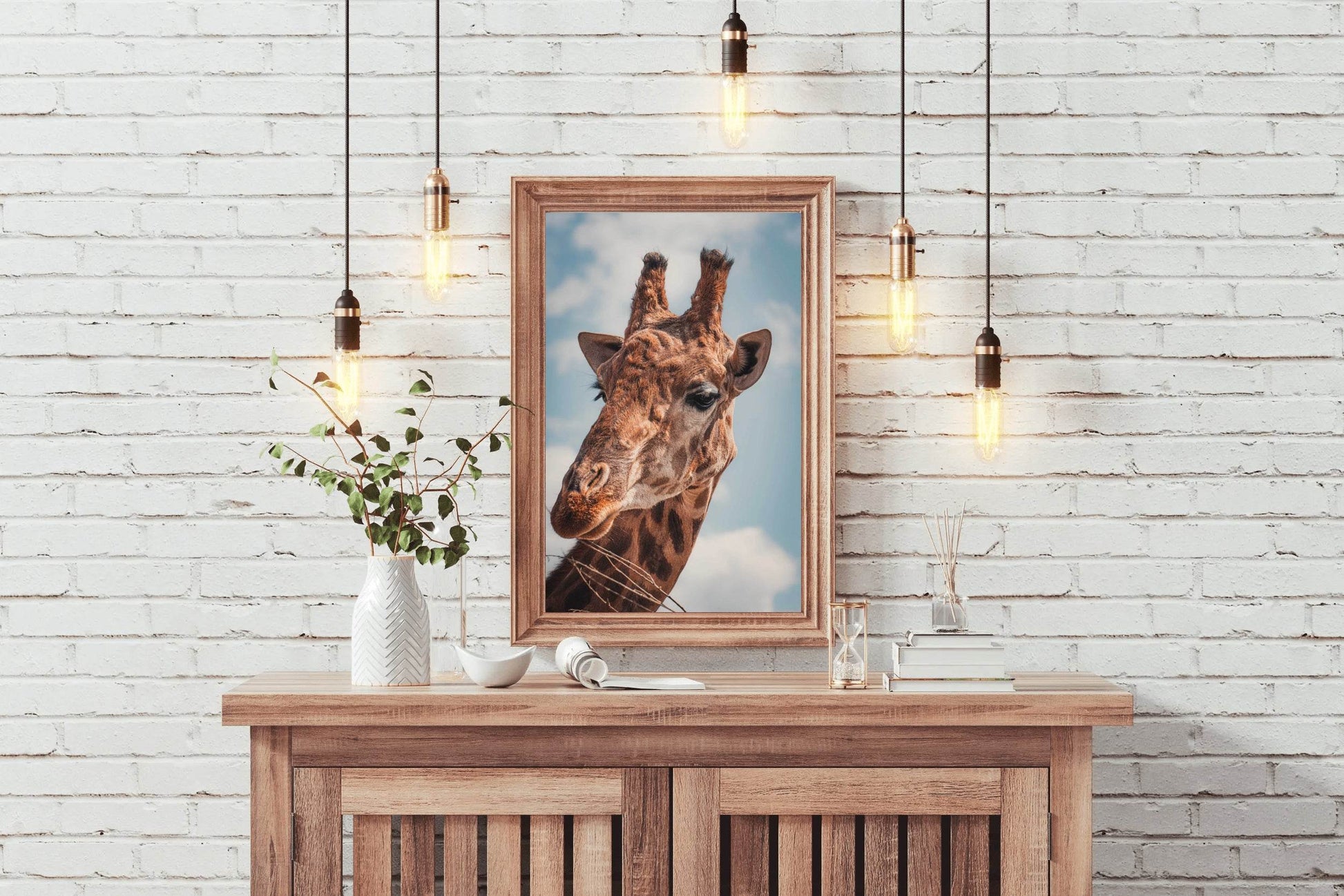 Face of Giraffe Animal Wall Art - beink online art store