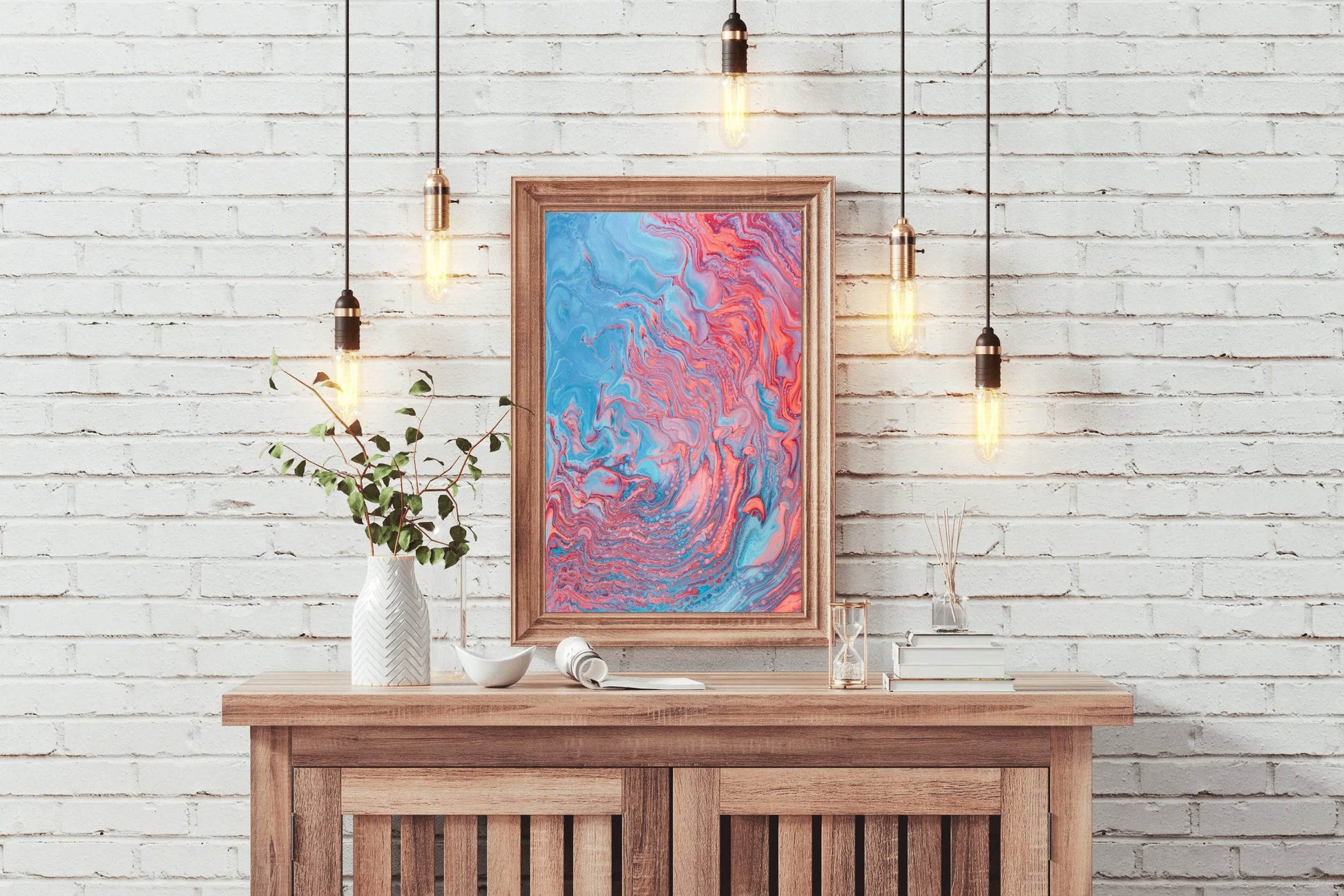 Liquid Waves Abstract Wall Art - beink online art store