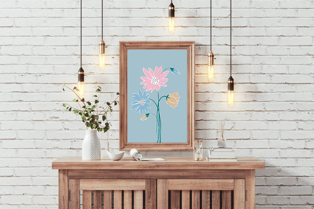 Painting Fantasy Flowers Wall Art - beink online art store