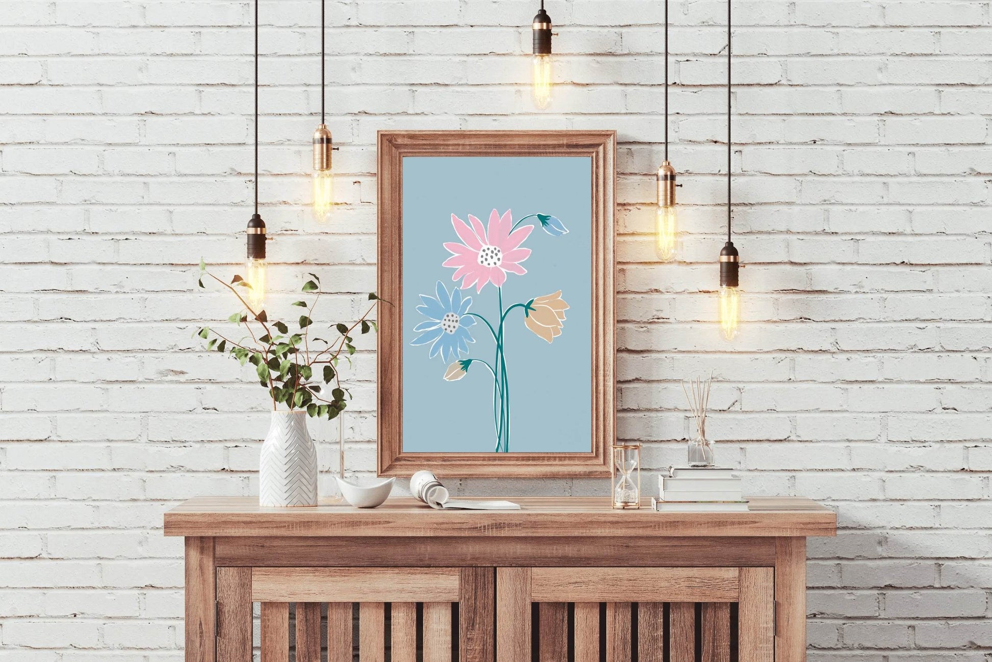 Painting Fantasy Flowers Wall Art - beink online art store