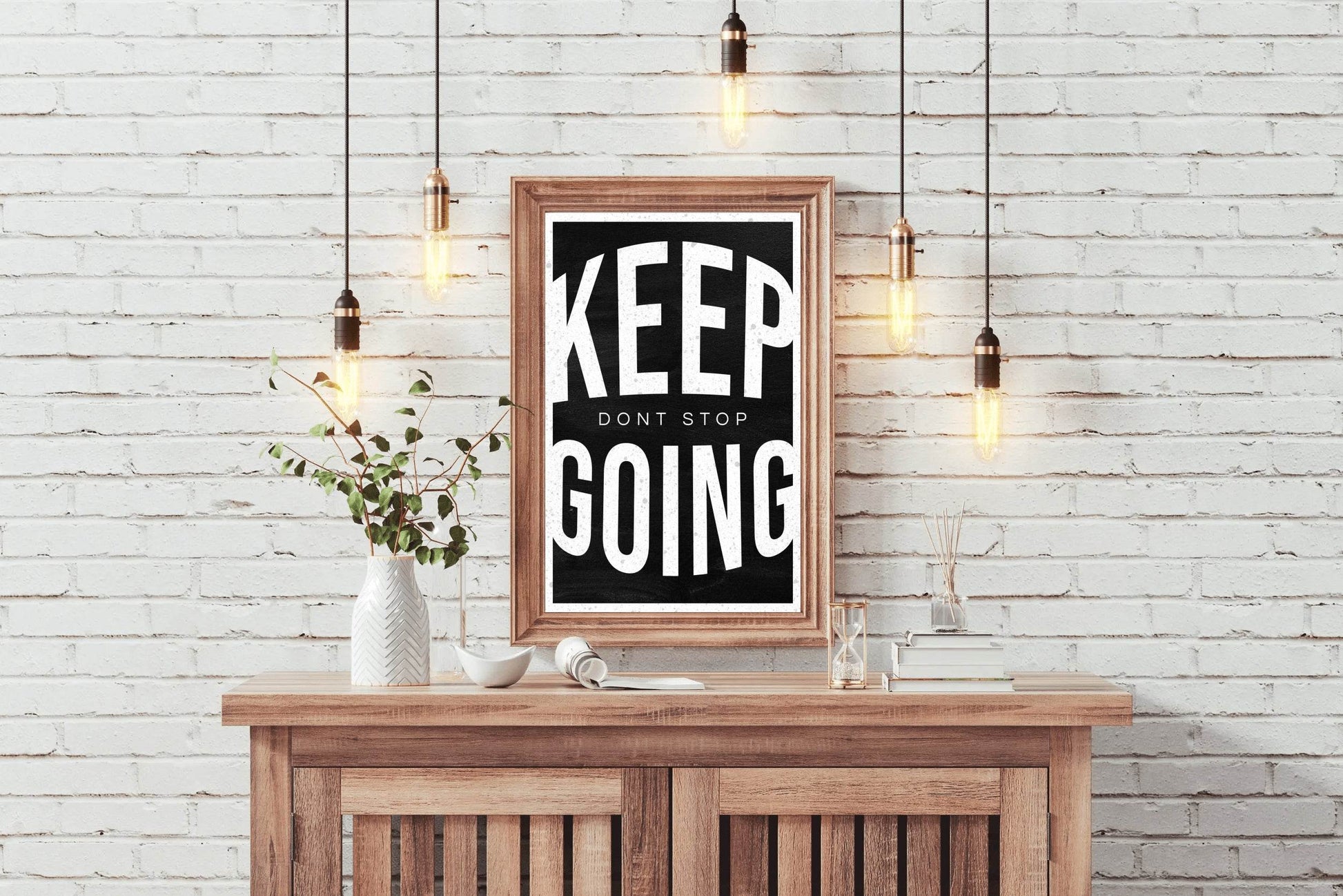 Keep Going Motivational Quote Wall Art - beink online art store