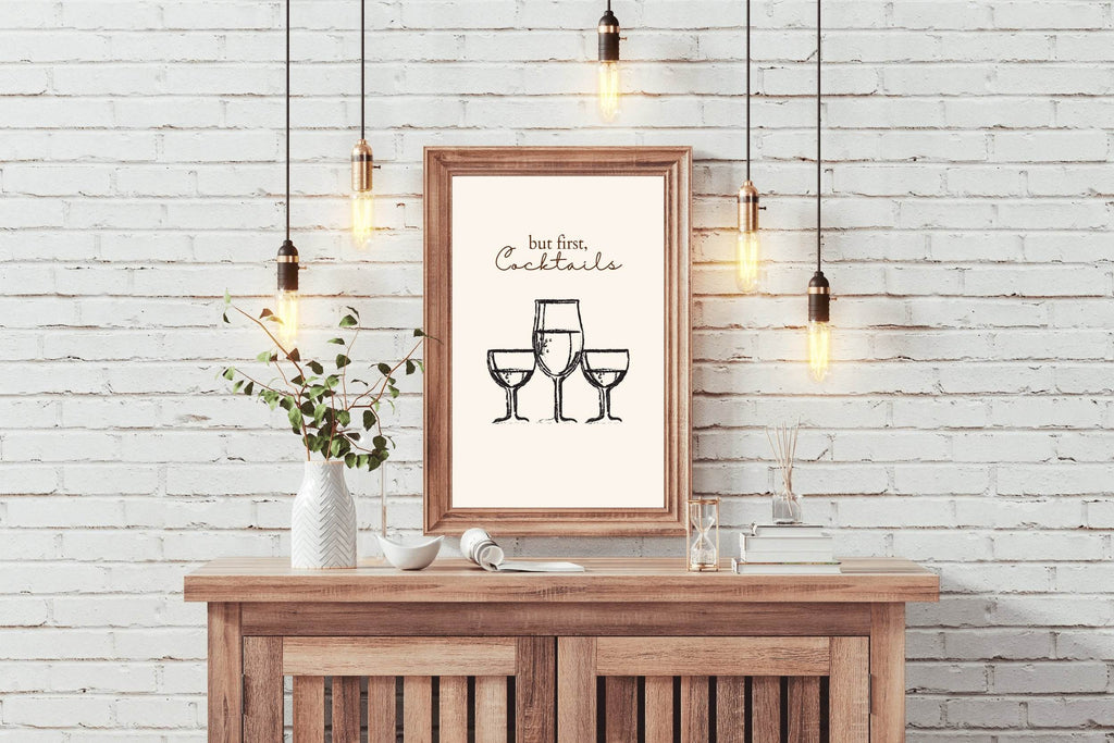 Different Sizes of Drinking Cups Wall Art - beink online art store
