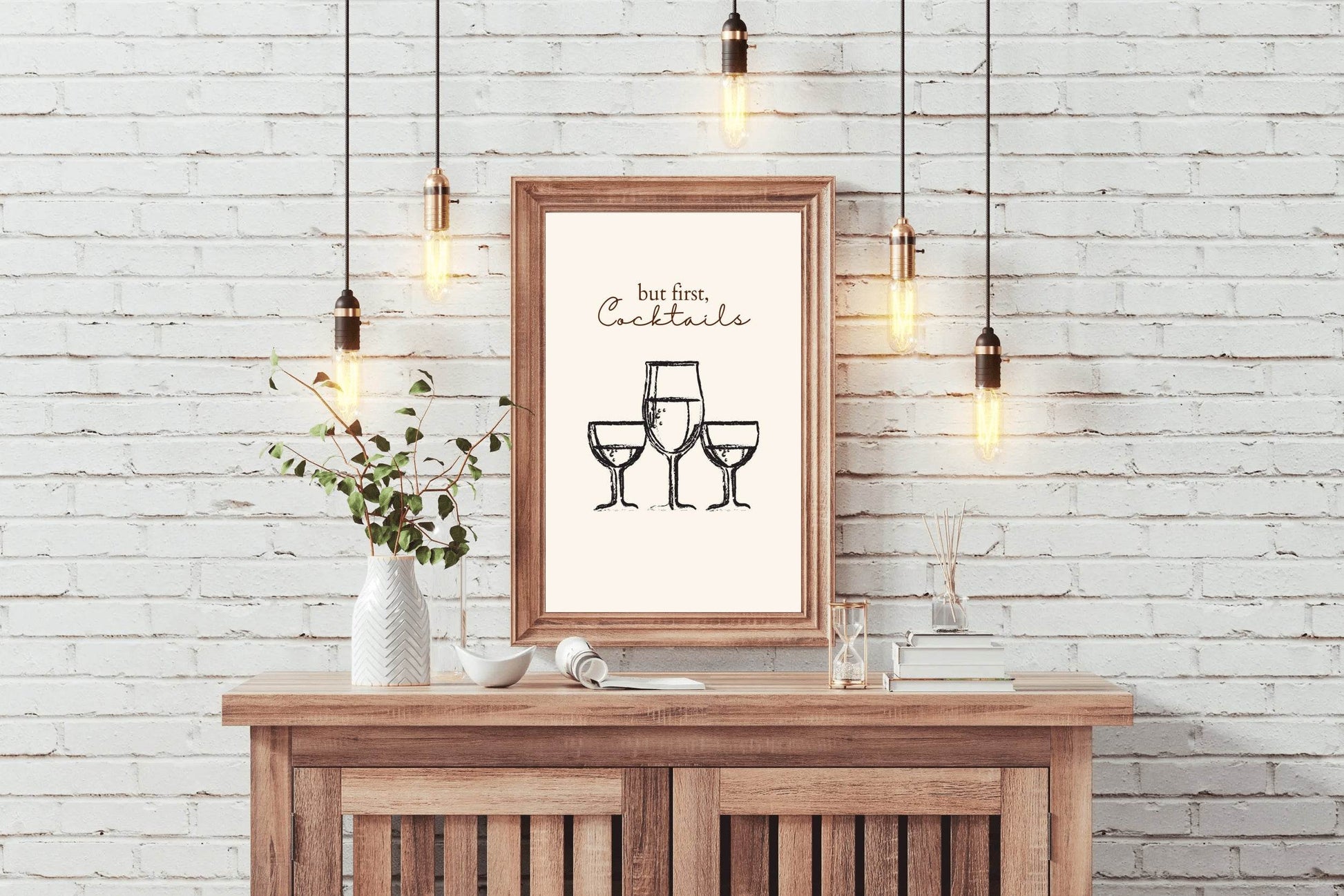 Different Sizes of Drinking Cups Wall Art - beink online art store