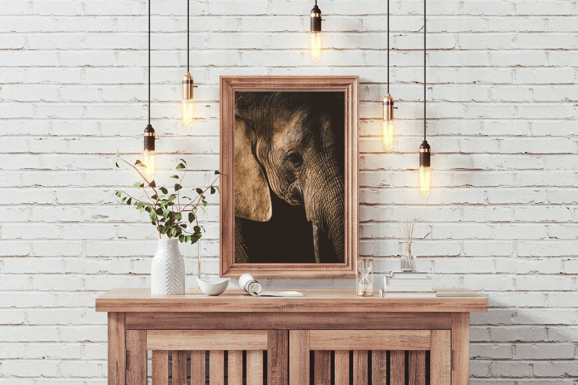 African Bush Elephant Wall Art - beink online art store