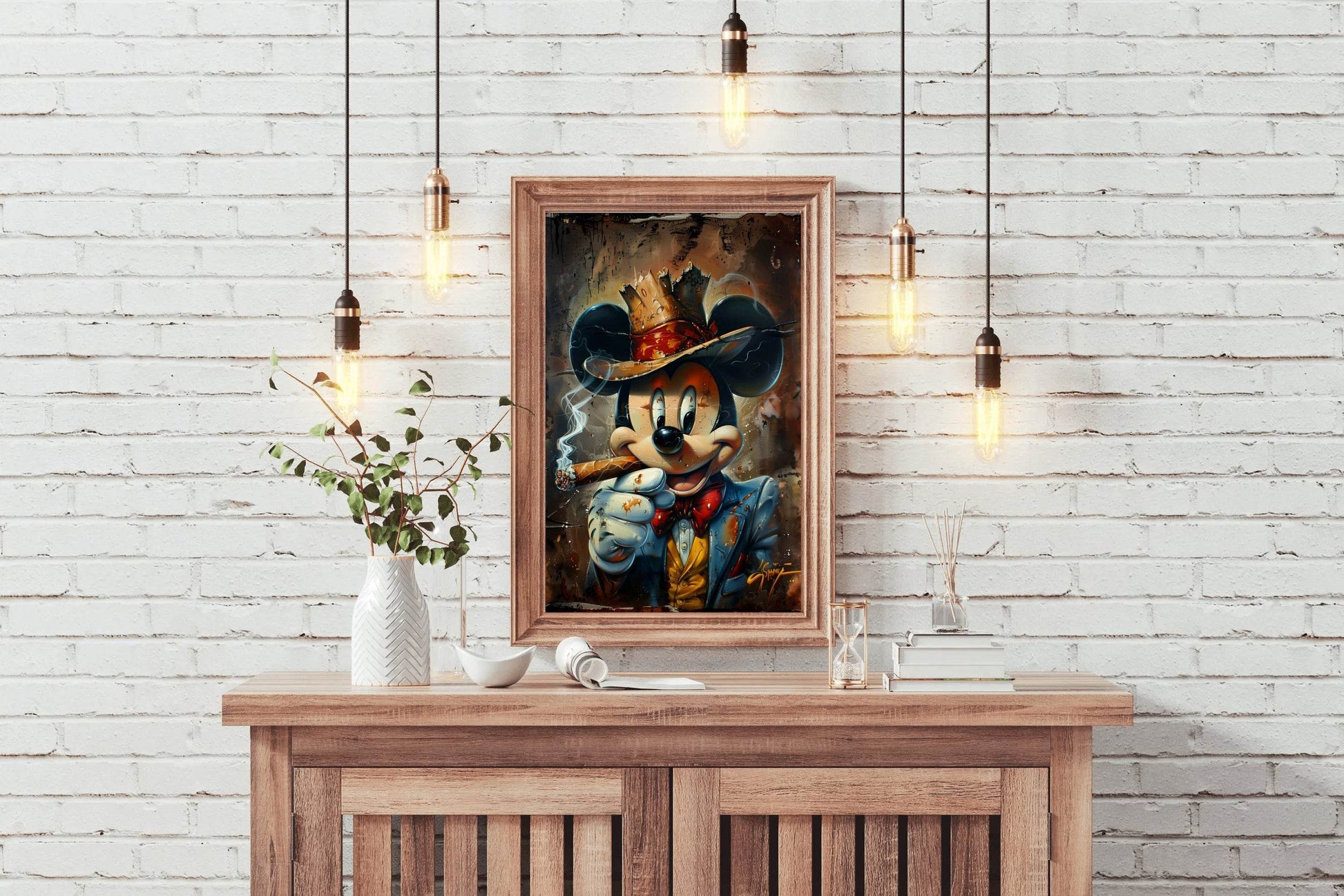 Mickey Noir Wall Art - beink online art store