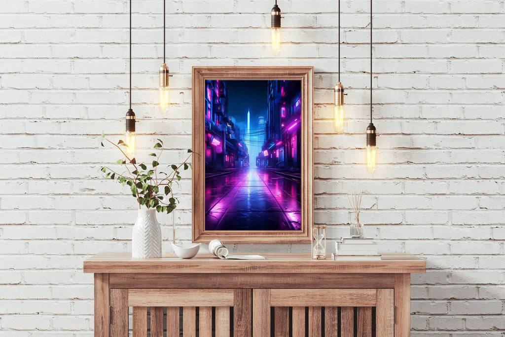 Neon City Wall Art - beink online art store