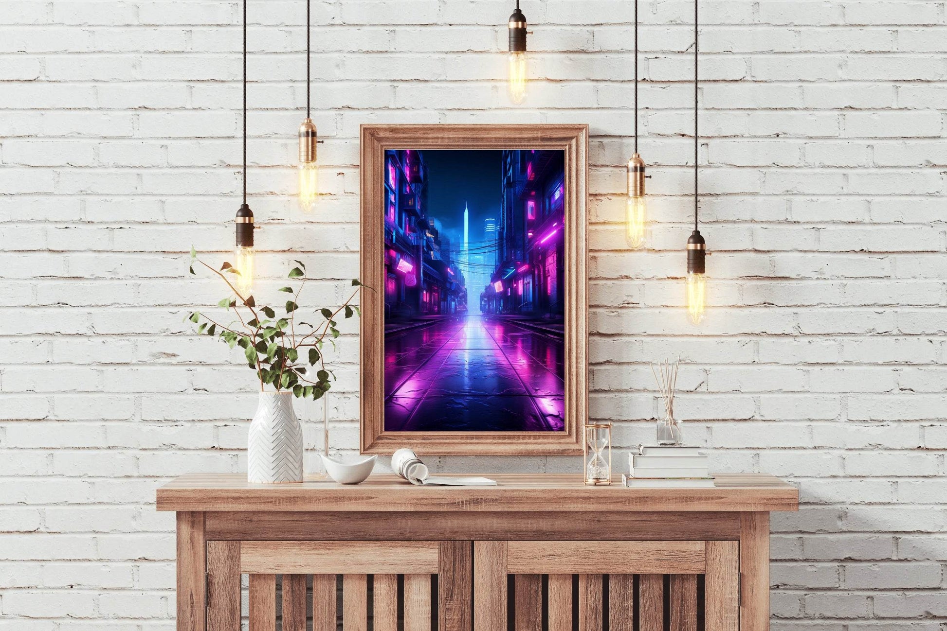 Neon City Wall Art - beink online art store