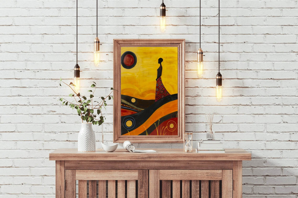 Women Yellow Wall Art - beink online art store