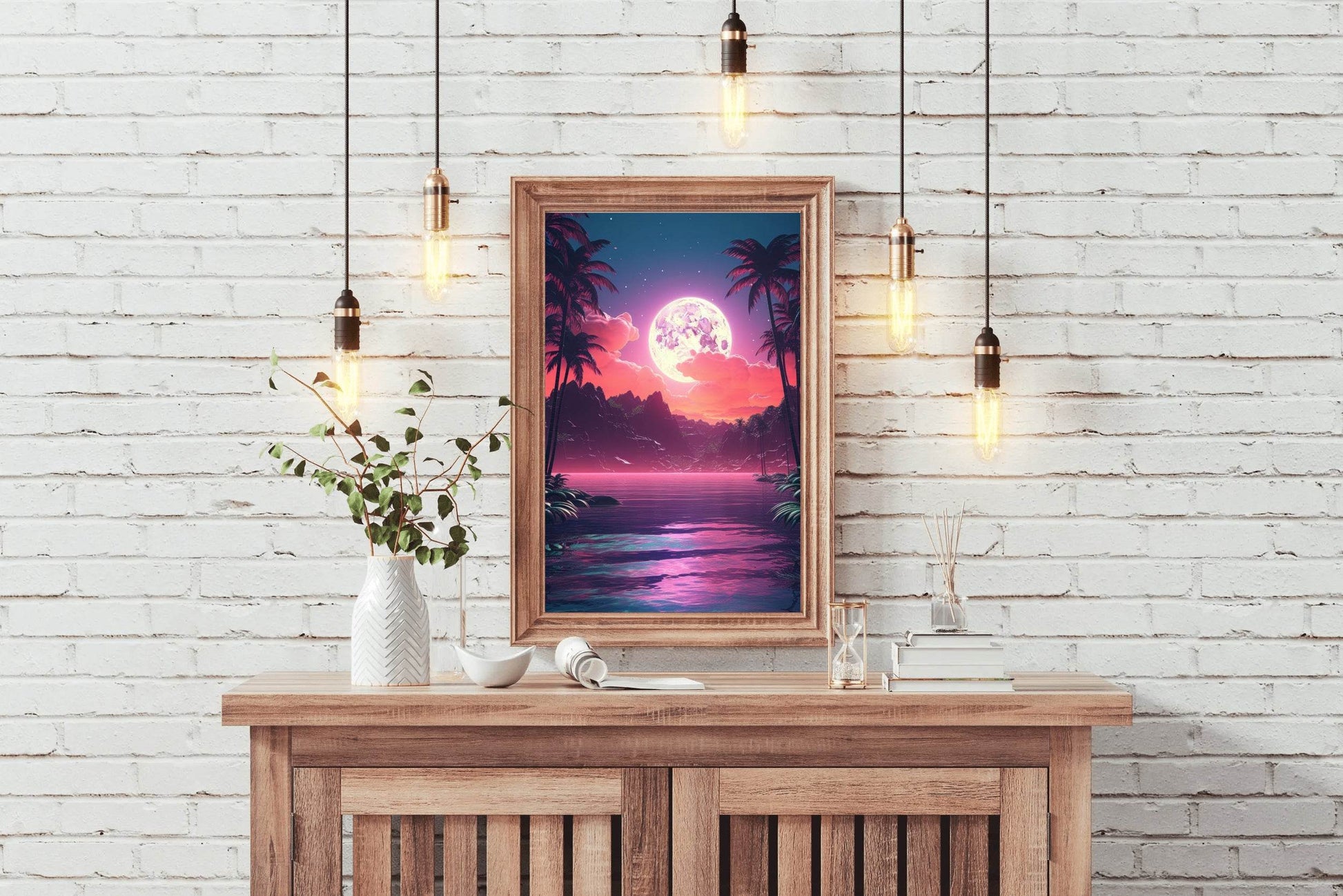 Pink Beach In The Moon - beink online art store