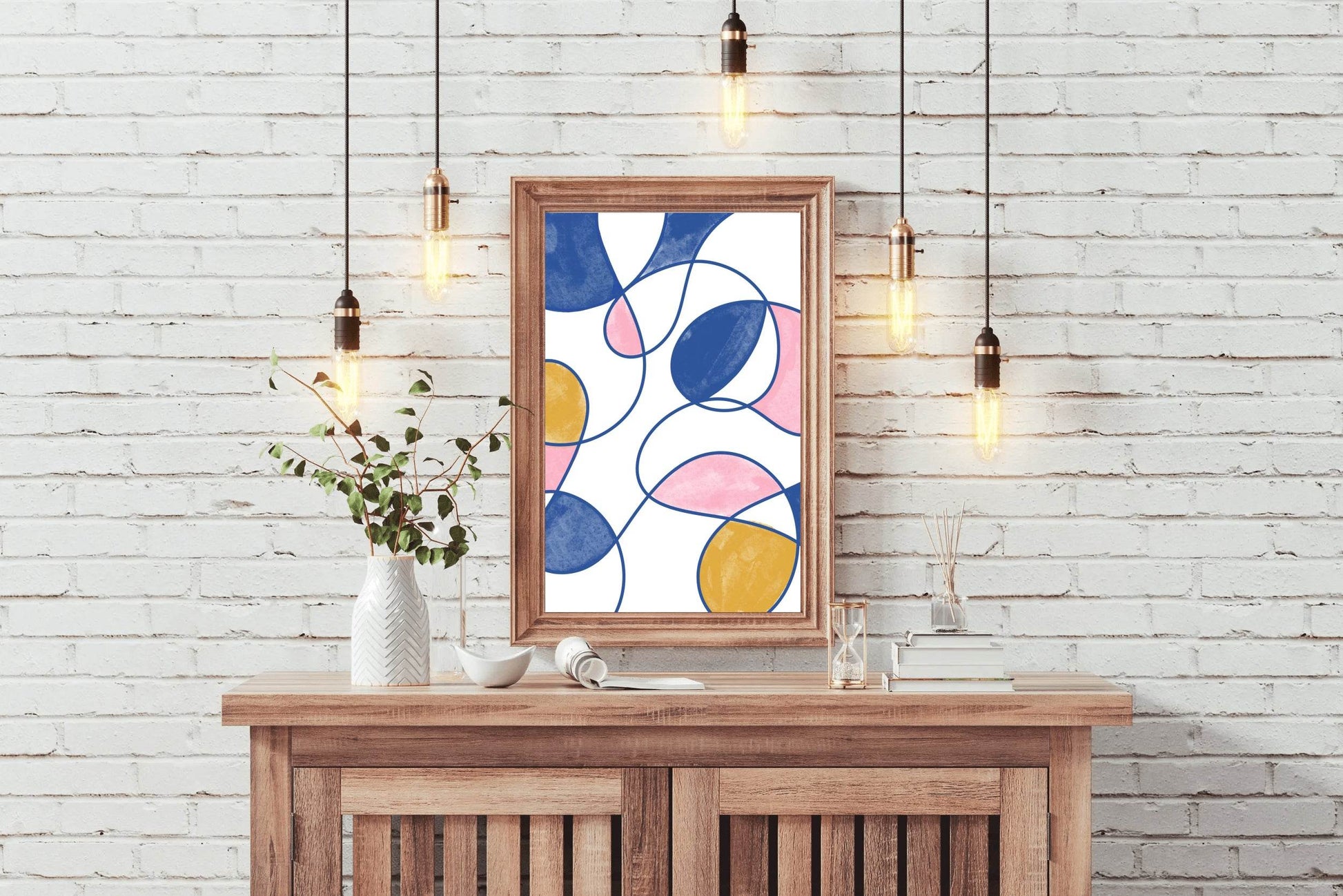 Colorful Lines Poster Wall Art - beink online art store