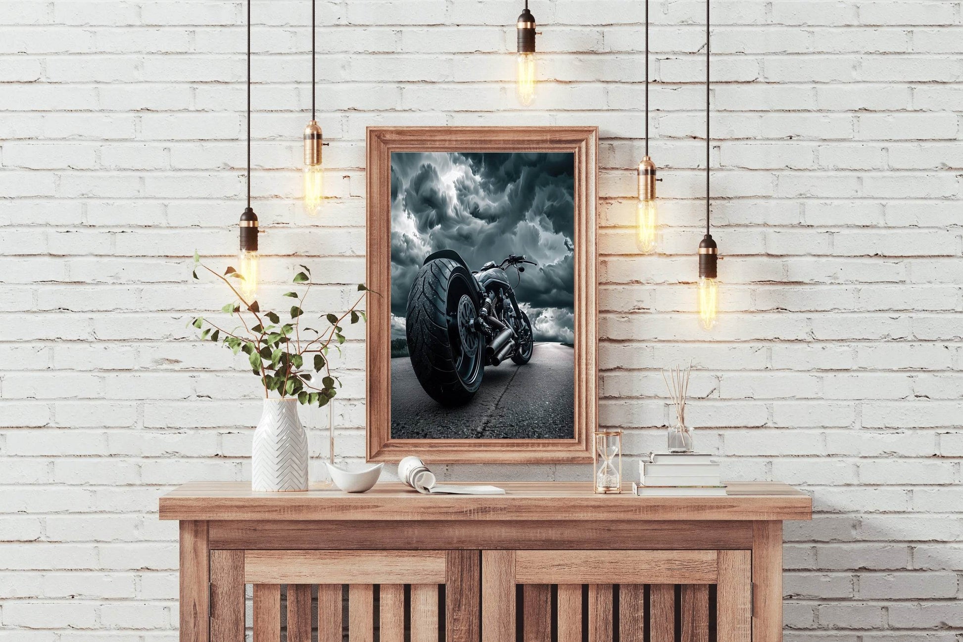 Modern Motorcycle Wall Art - beink online art store