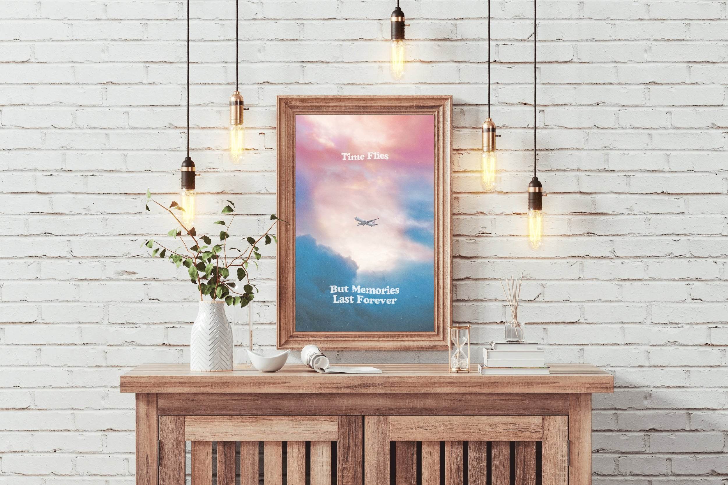 Memories Quote Motivational Wall Art - beink online art store