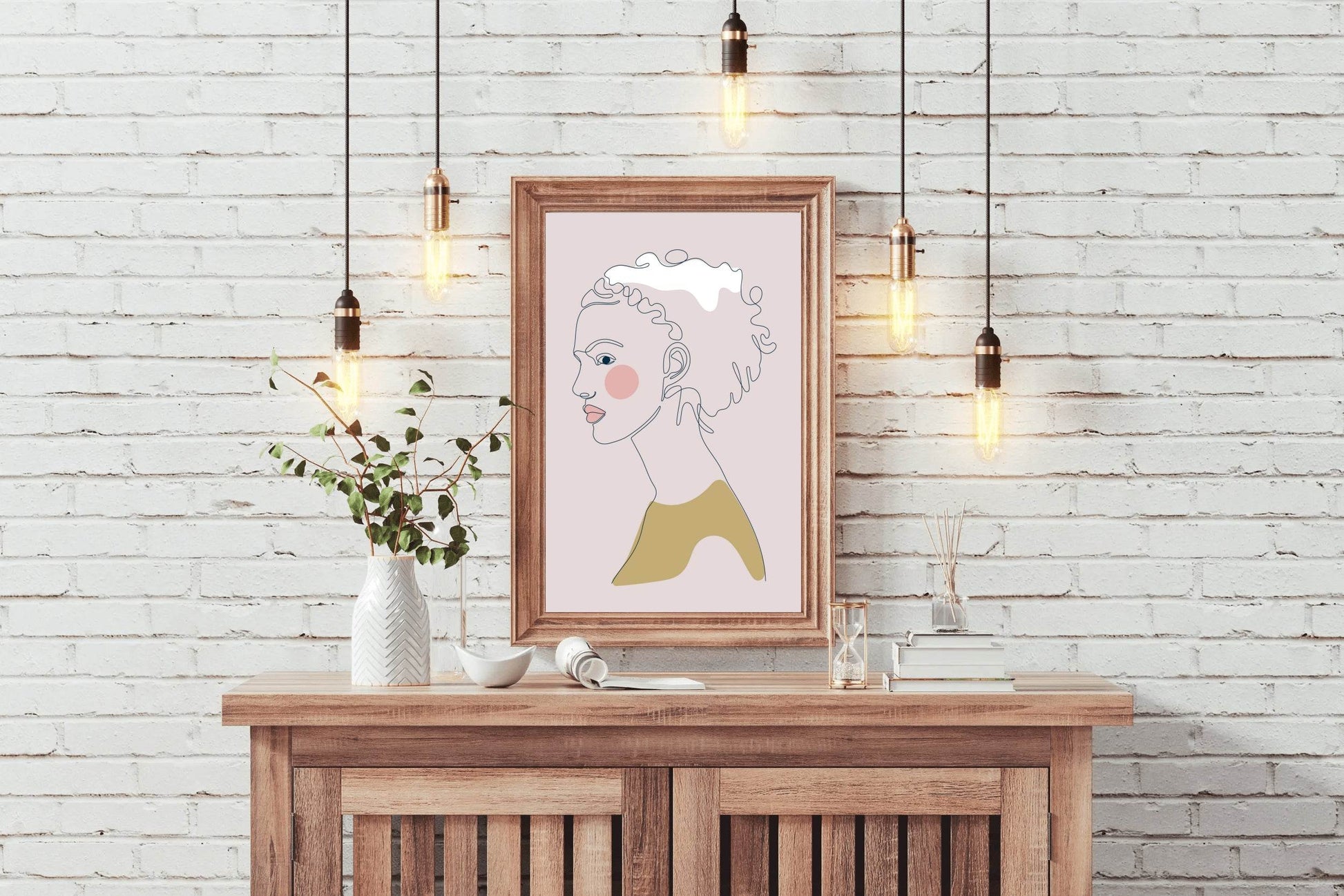 African Girl Face Wall Art - beink online art store
