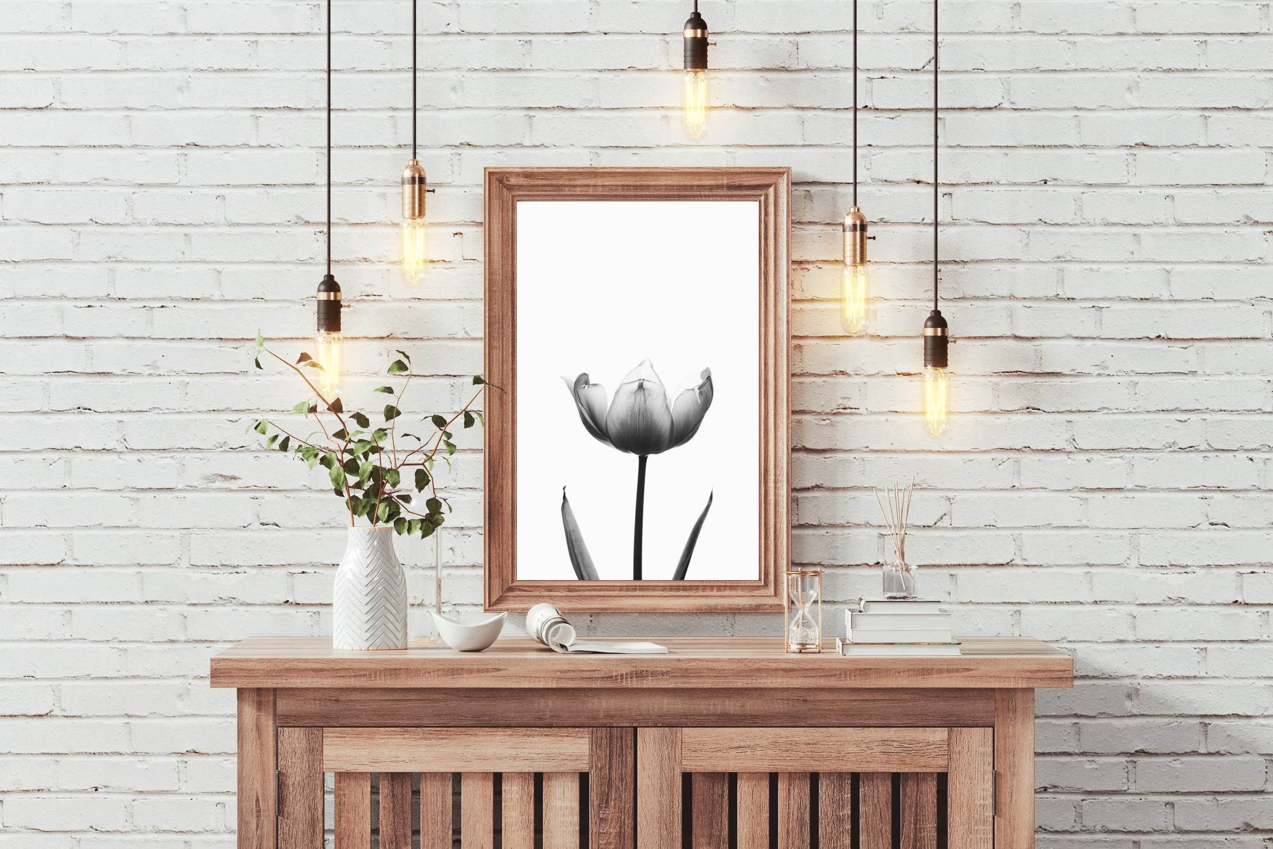 Tulip Black & White Wall Art - beink online art store