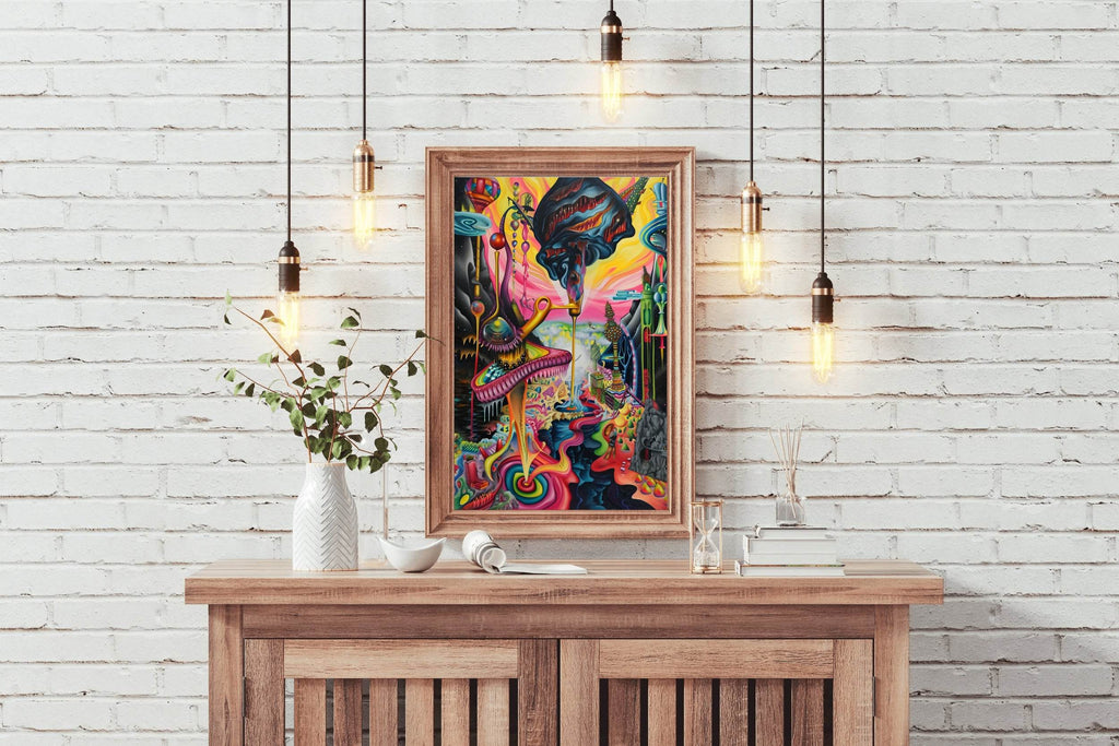 Colorful Fantasy Planet Wall Art - beink online art store