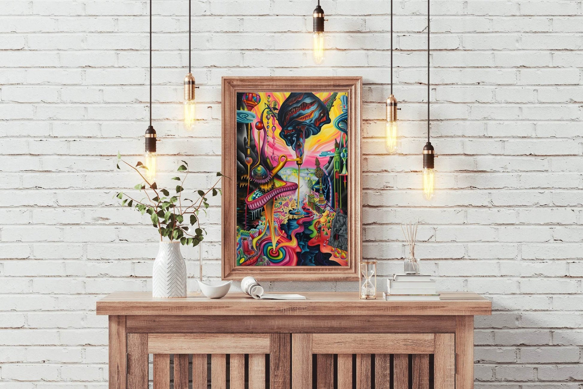 Colorful Fantasy Planet Wall Art - beink online art store