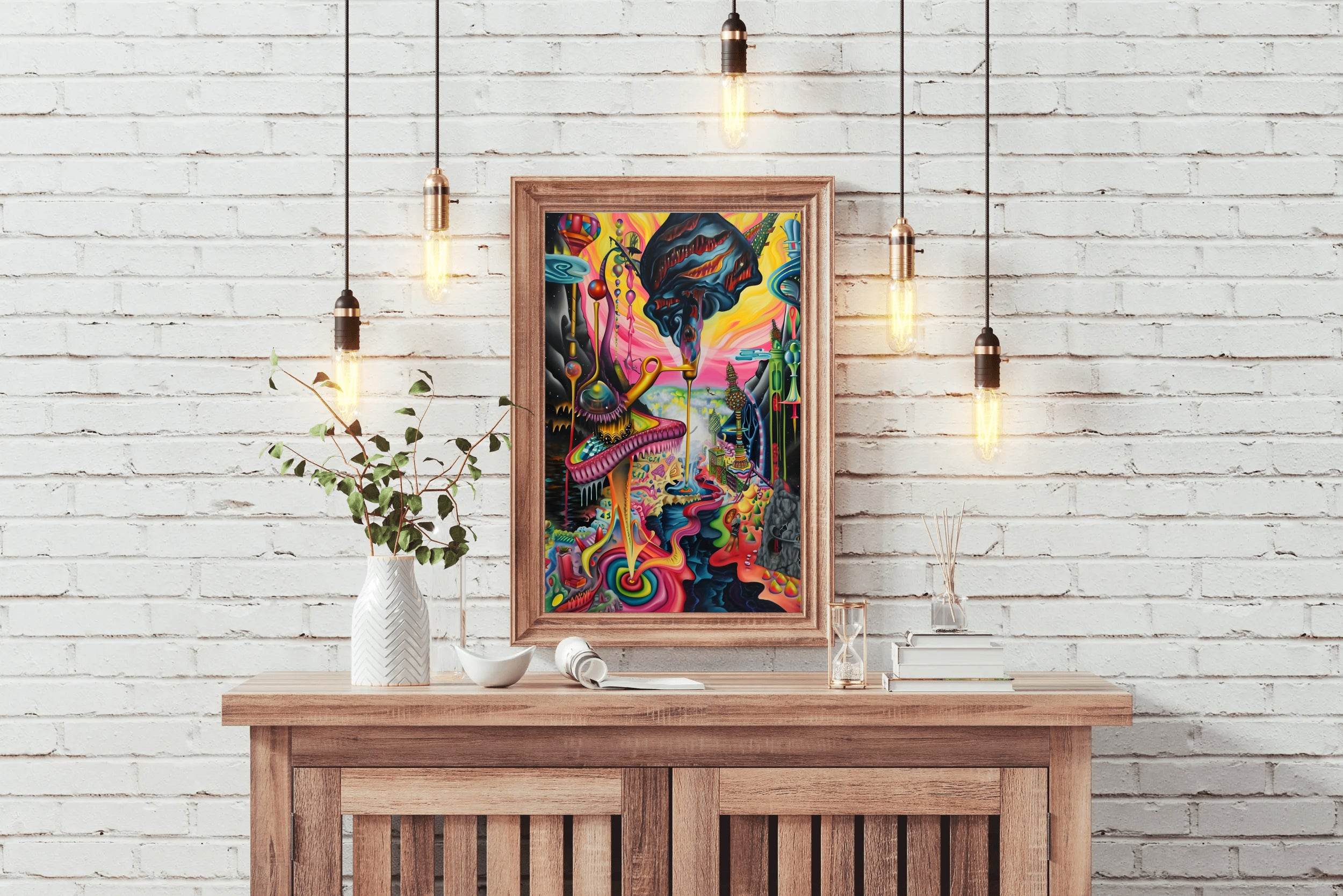 Colorful Fantasy Planet Wall Art - beink online art store