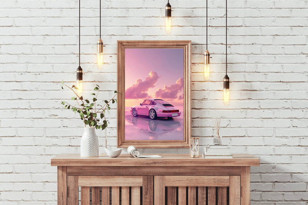 Porsche911 Pink Wall Art - beink online art store