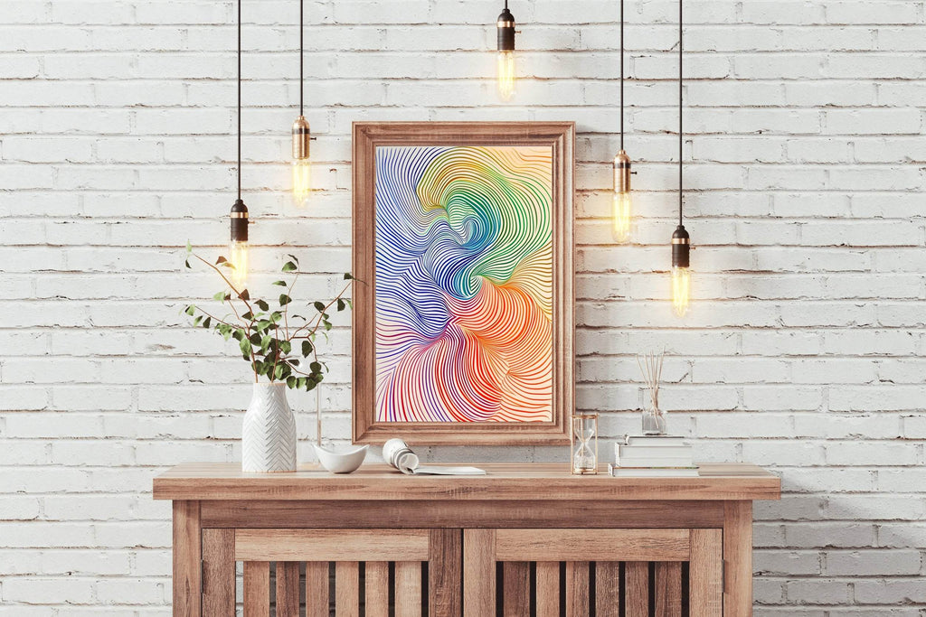 Multicolor Generated Patterns Digital Art - beink online art store