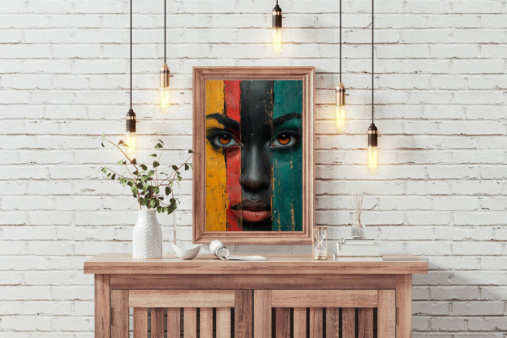 African Ethnic Woman Wall Art - beink online art store