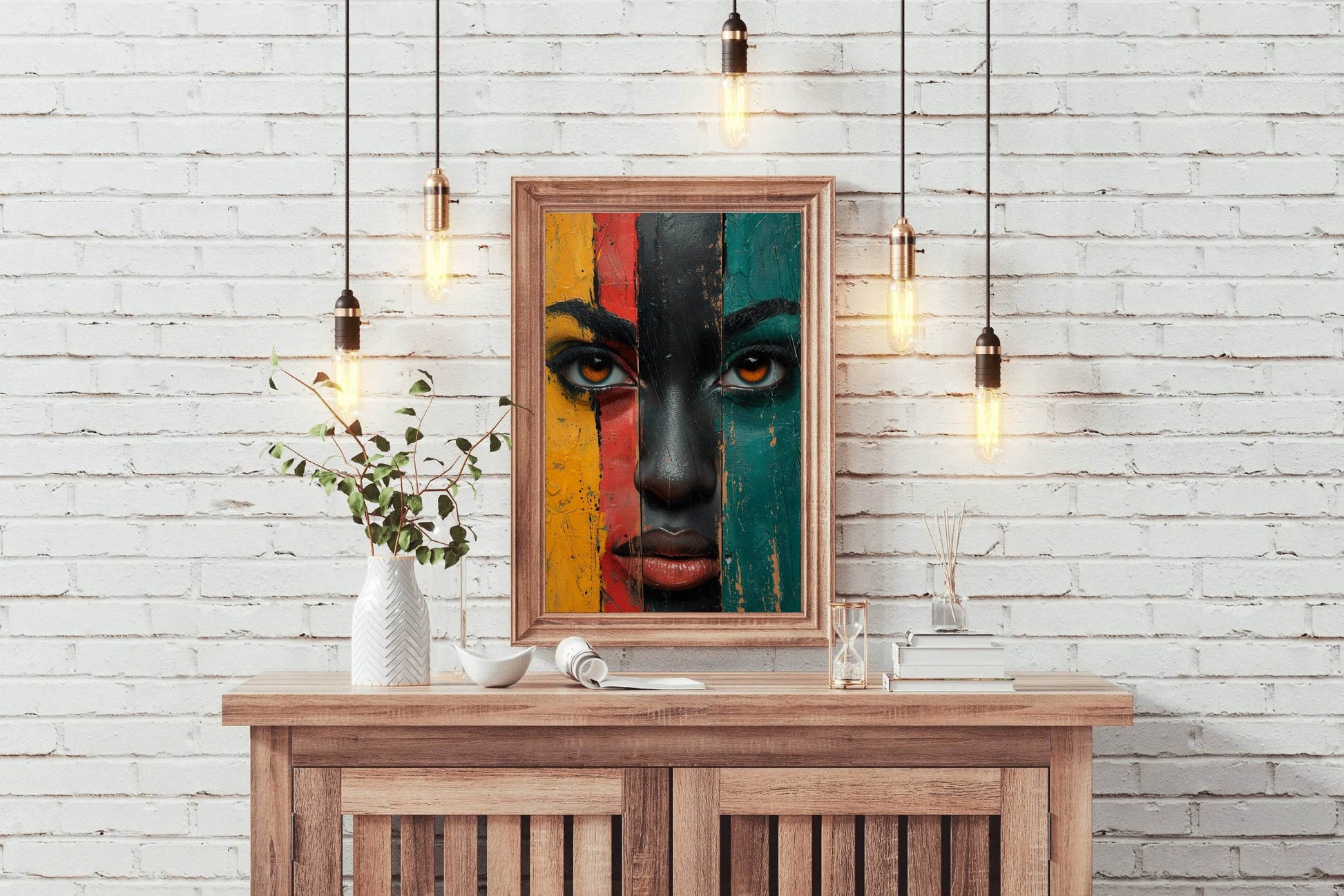 African Ethnic Woman Wall Art - beink online art store