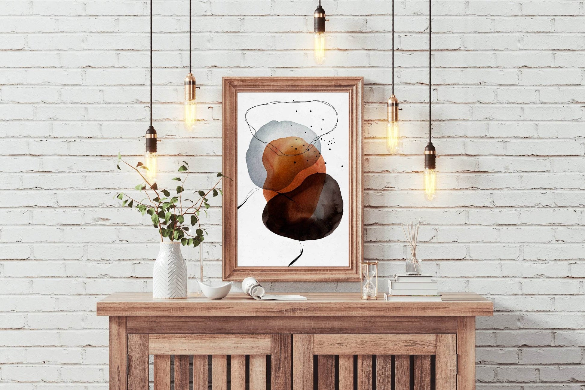 Boho Water Paint Abstract Wall Art - beink online art store