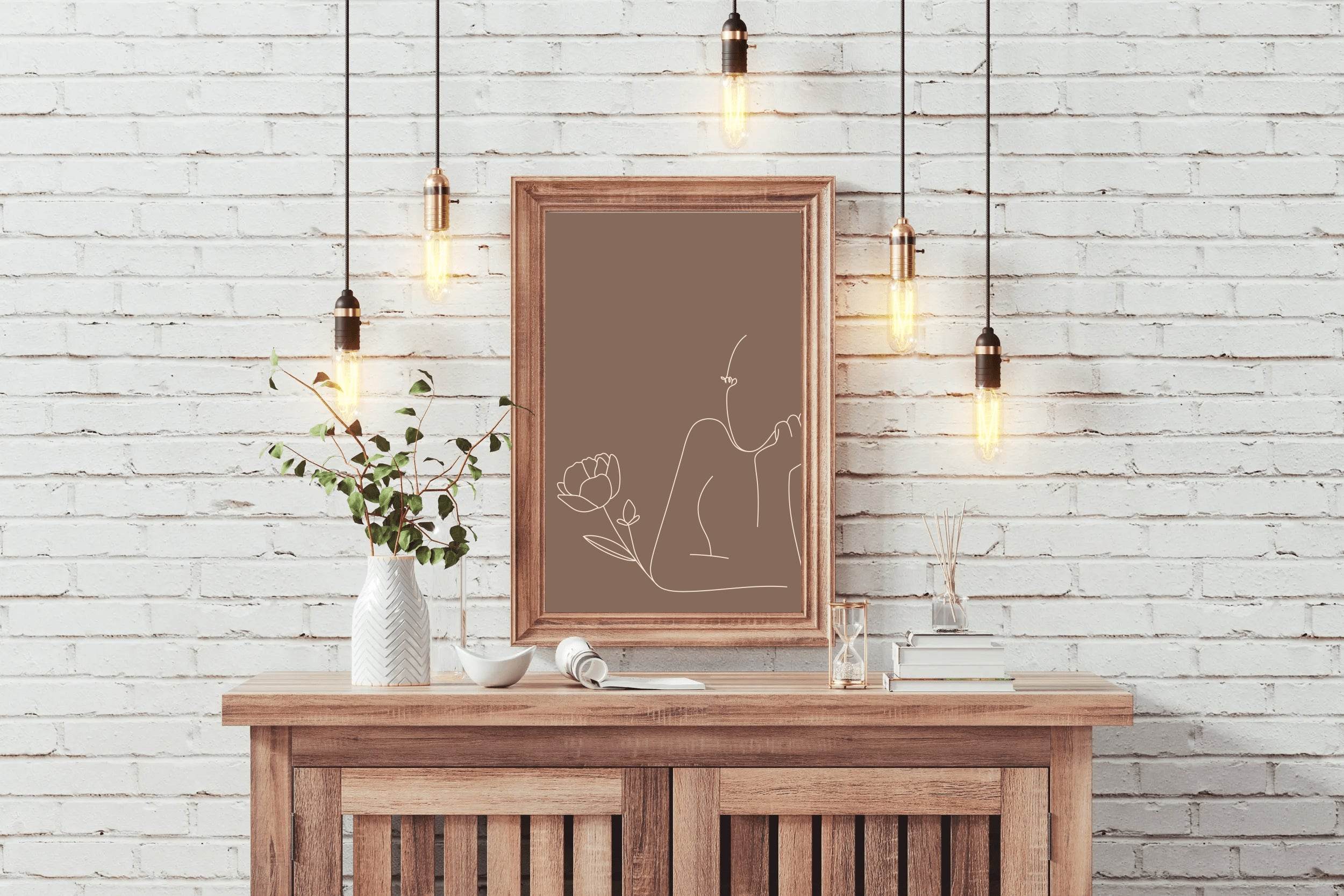 Woman Thinking Wall Art - beink online art store