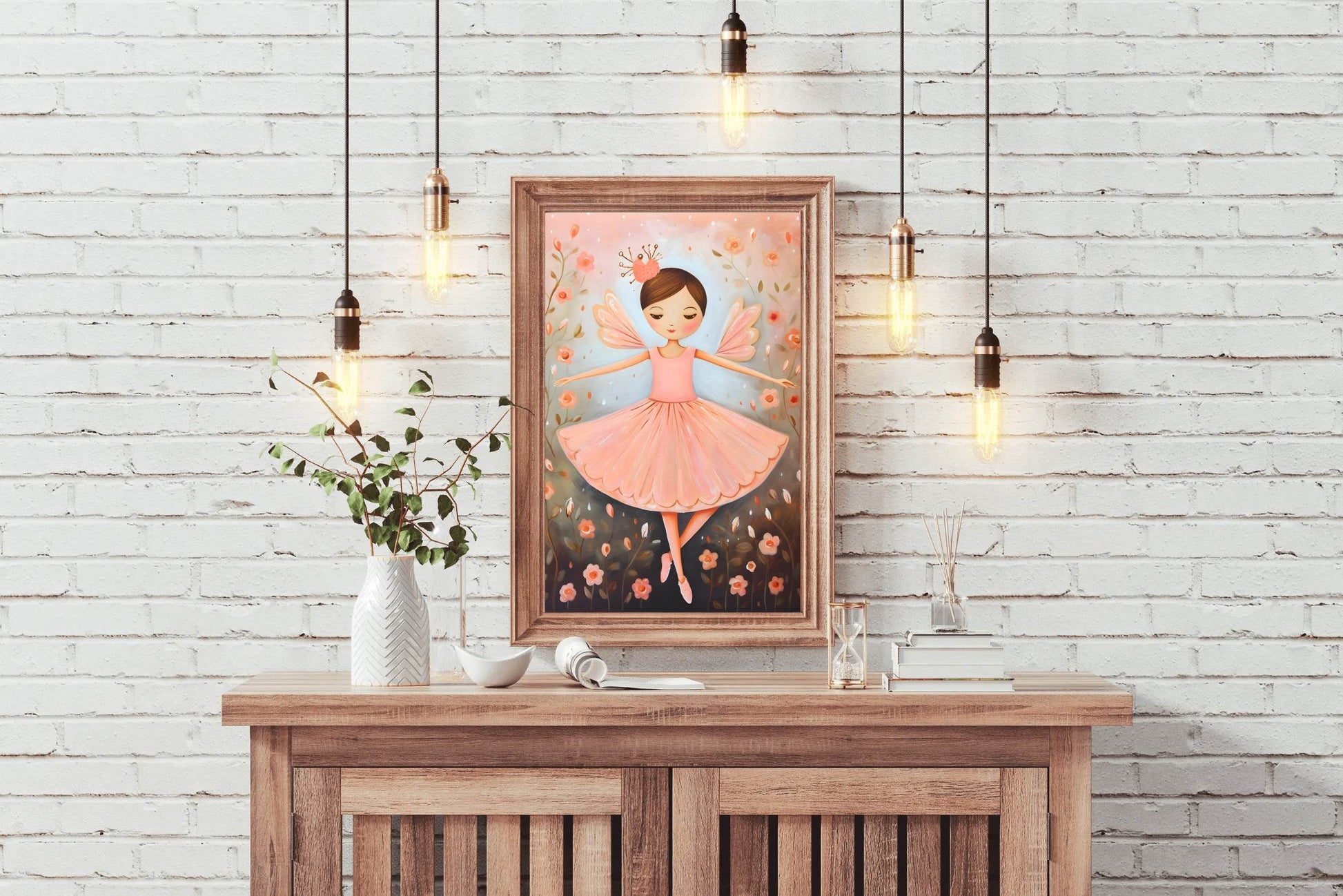 Illustration of Cute Dancing Girl - beink online art store