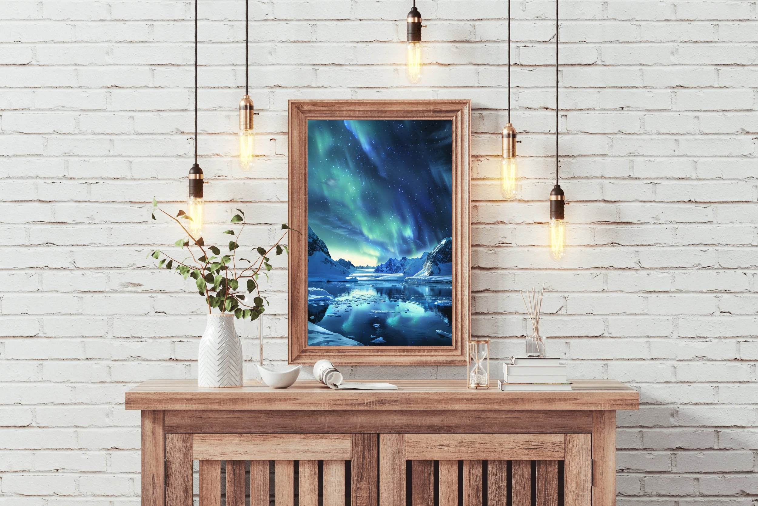 Arctic Aurora Wall Art - beink online art store