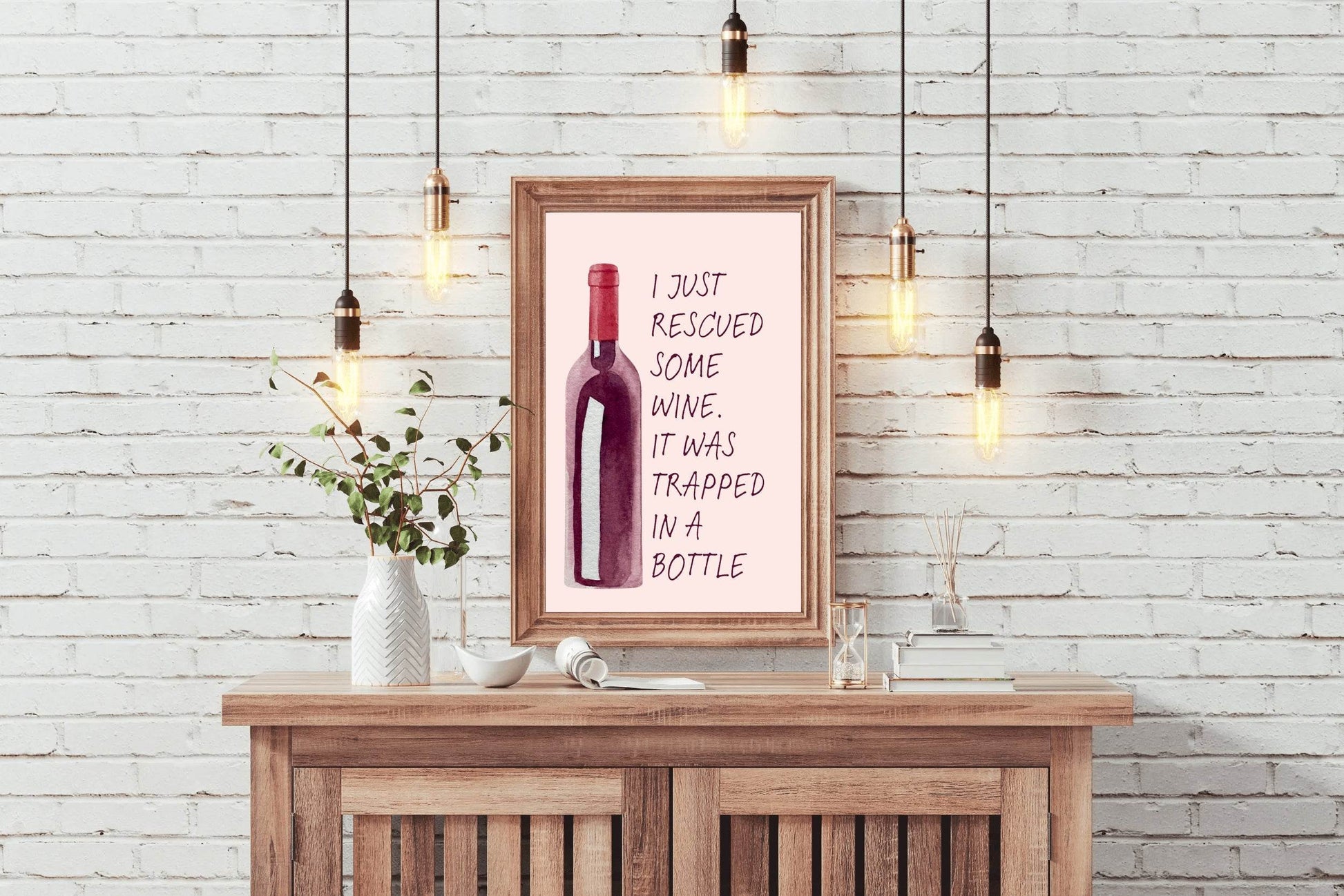 Old Wine Bottle Wall Art - beink online art store