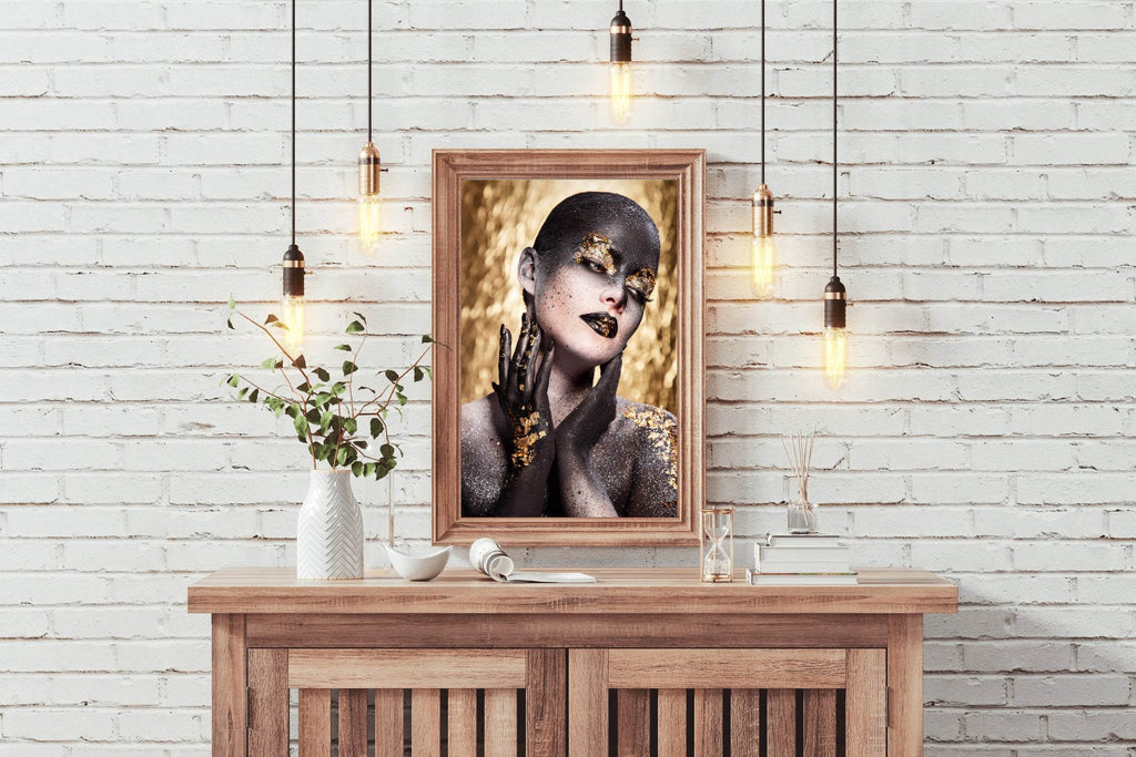 Female in Black And Gold Wall Art - beink online art store