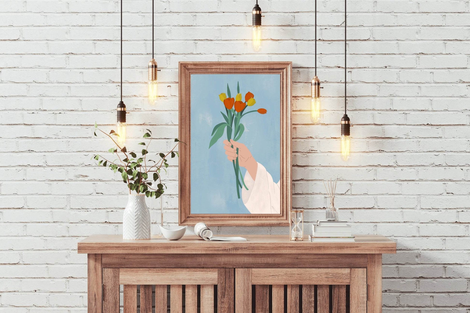 Bouquet in Hand Wall Art - beink online art store
