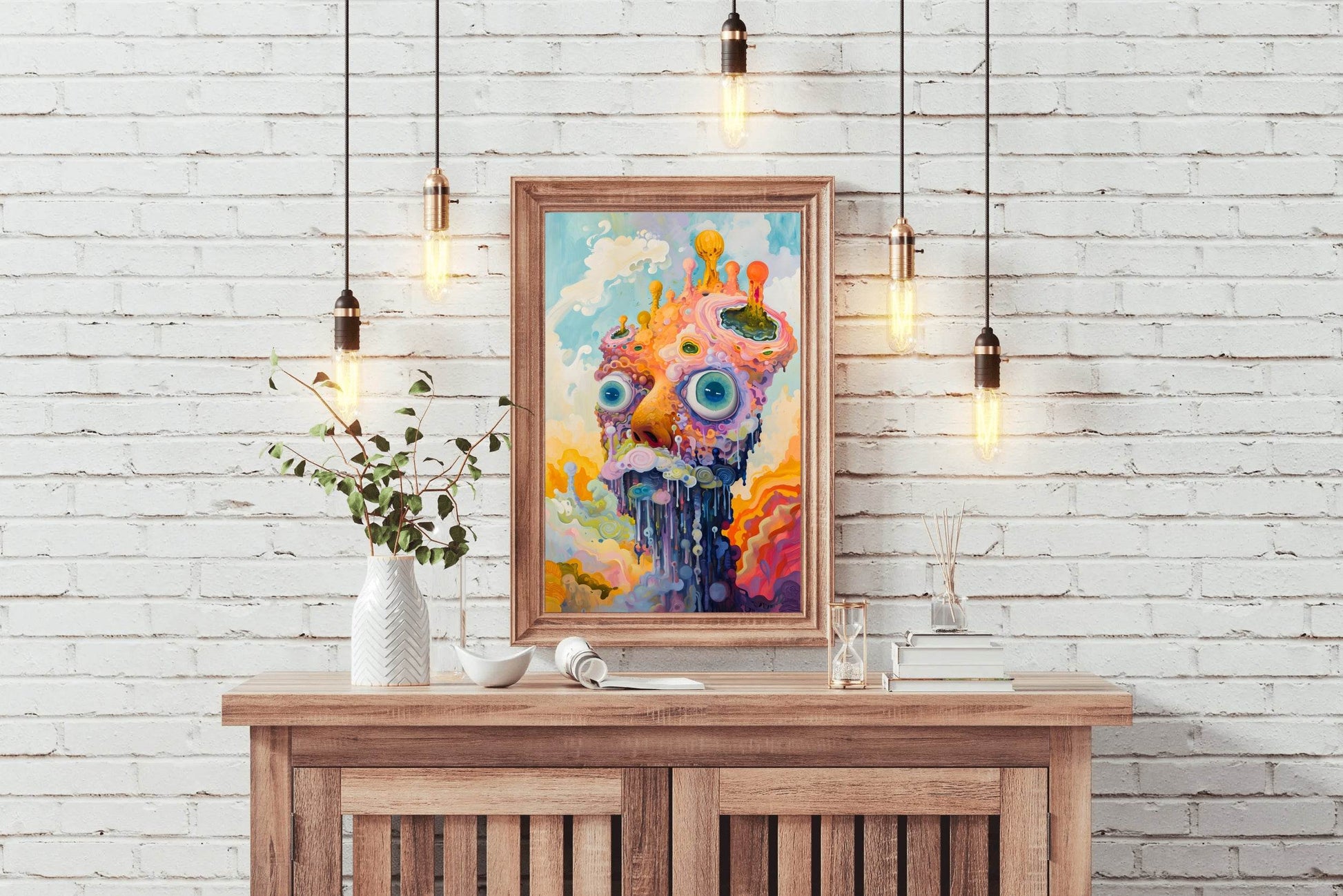 Master Flame Psychedelic Themed Aesthetic Wall Art - beink online art store