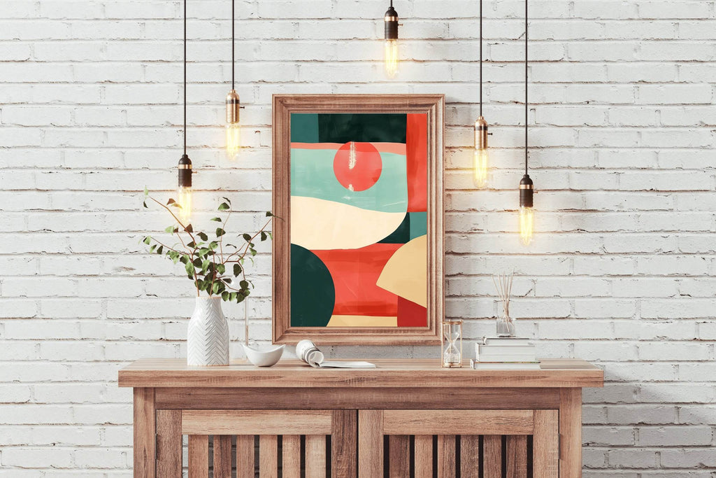 Colorful Shape Pattern Digital Art - beink online art store