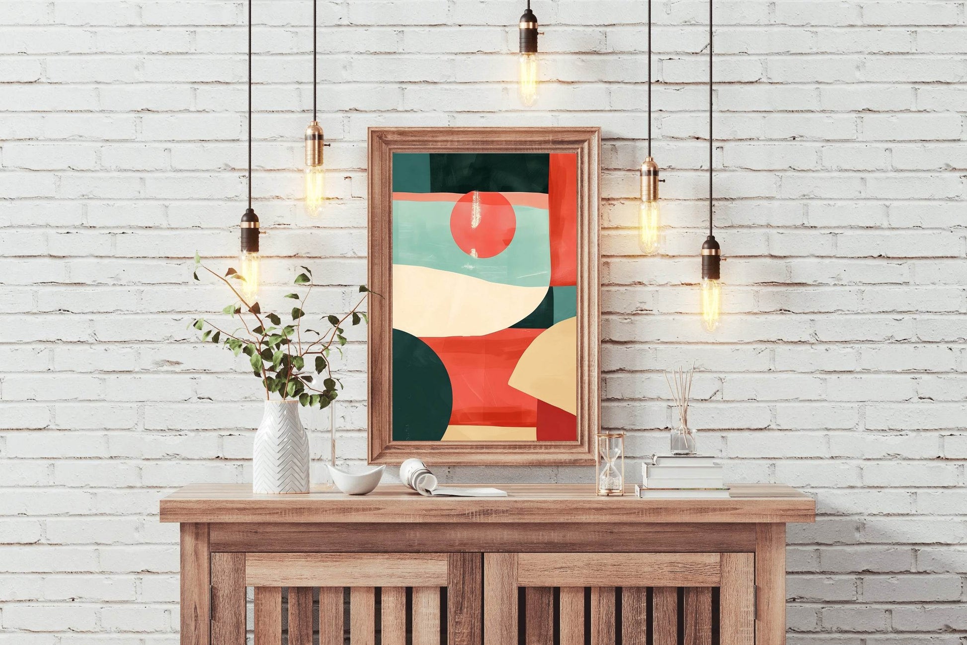 Colorful Shape Pattern Digital Art - beink online art store