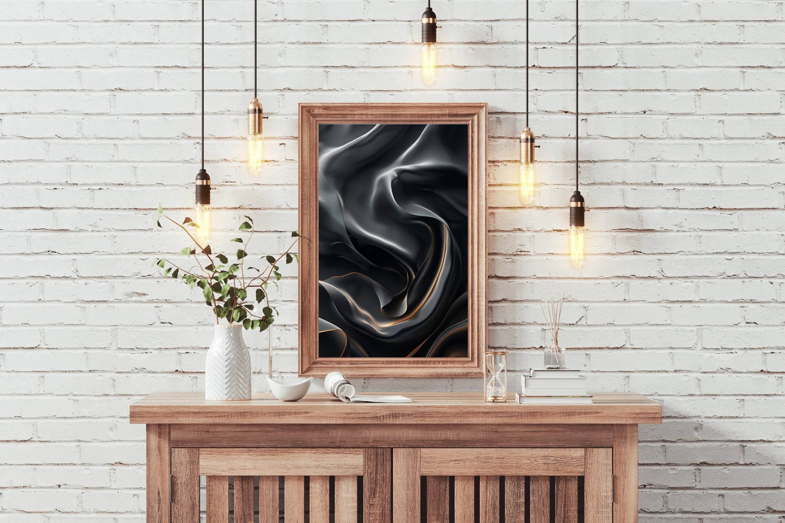 Luxury Texture Black & White Wall Art - beink online art store