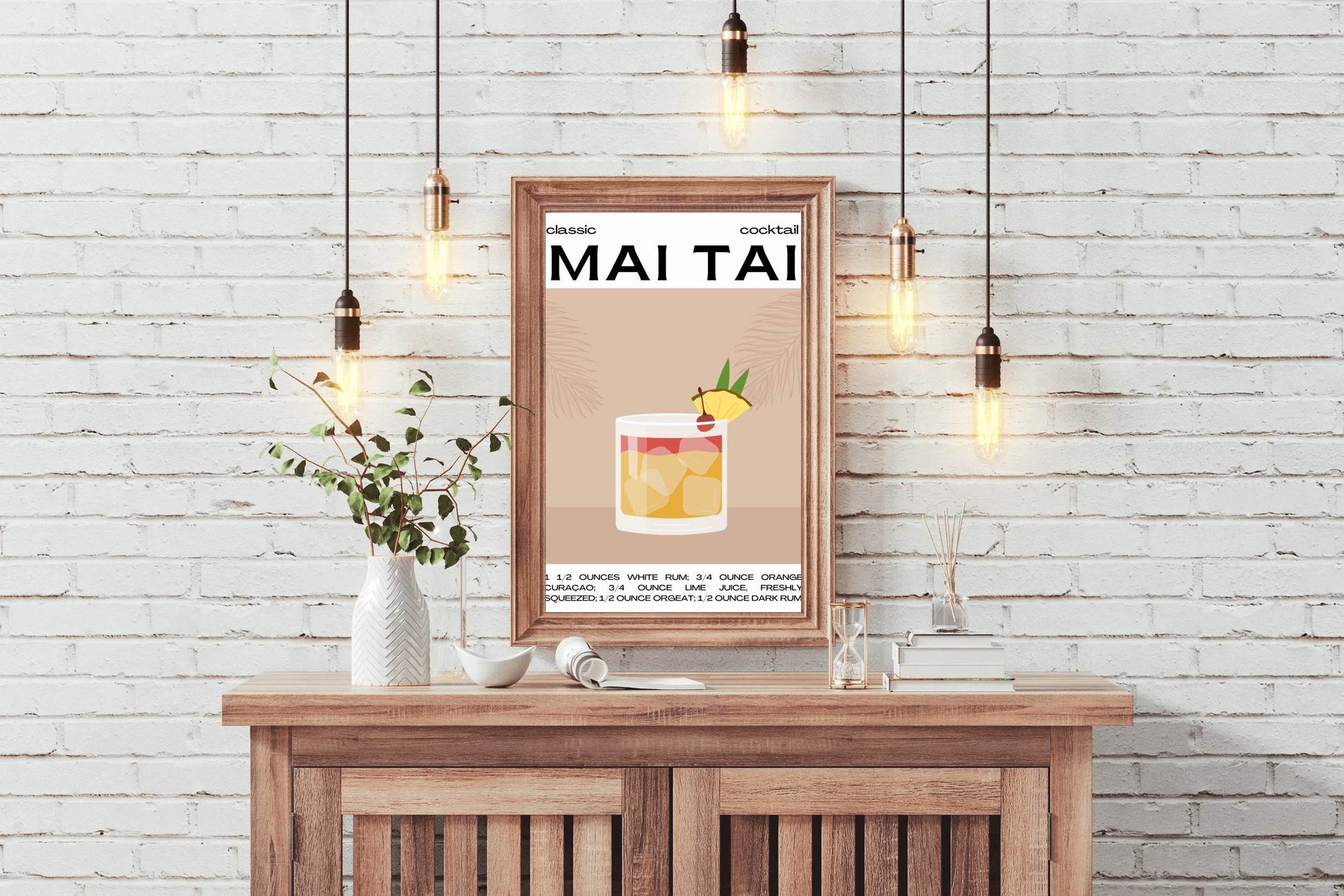 Mai Tai Cocktail Wall Art - beink online art store
