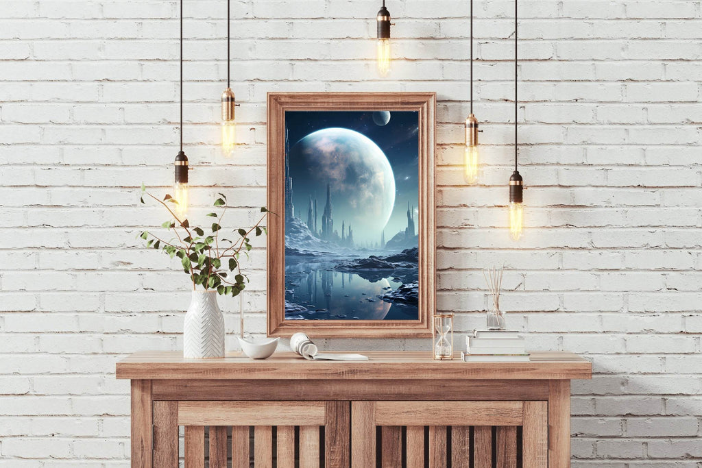 Moon Astronomy Outdoors Wall Art - beink online art store