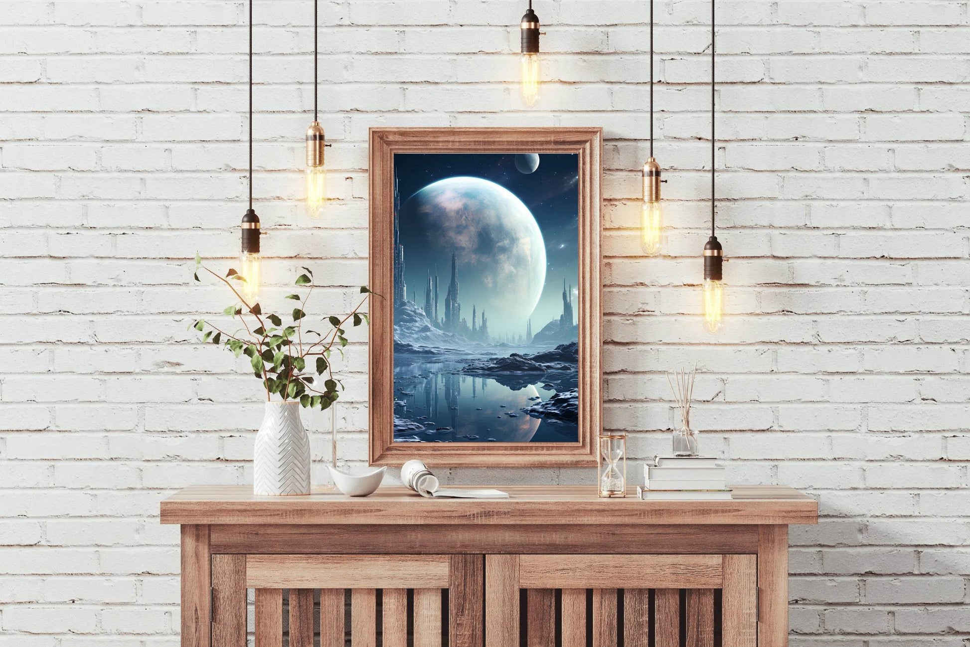 Moon Astronomy Outdoors Wall Art - beink online art store