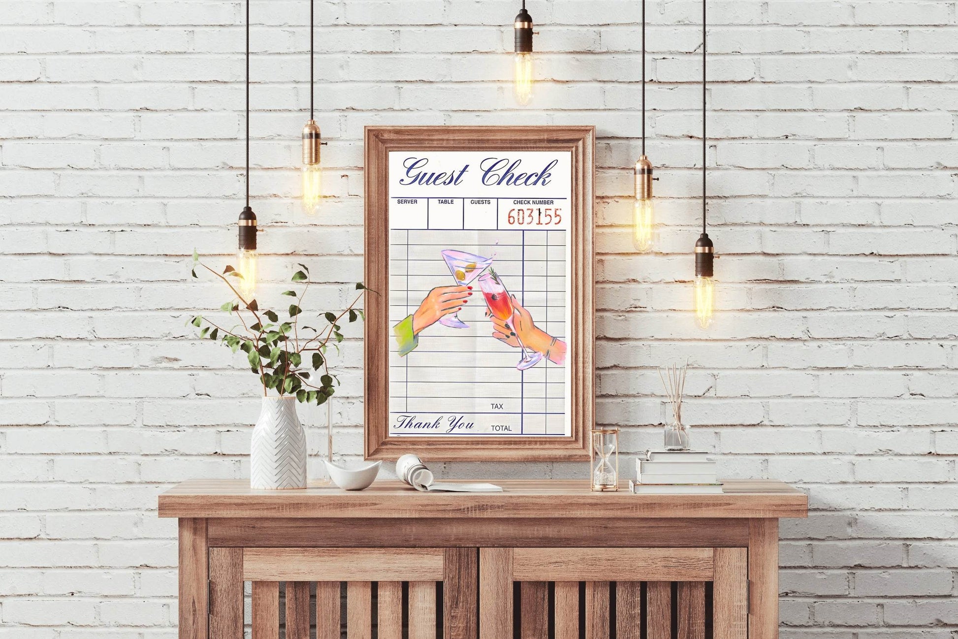 Guest Check Wall Art - beink online art store