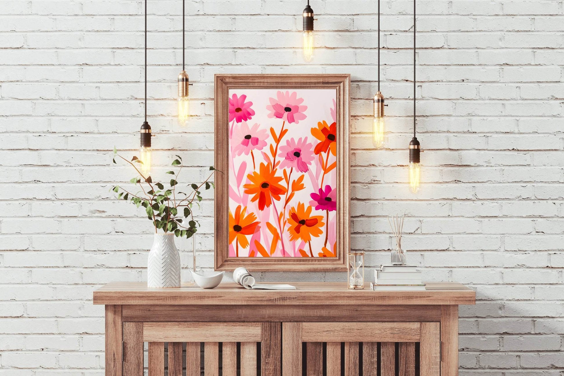 Wild Colorful Flowers Digital Art - beink online art store