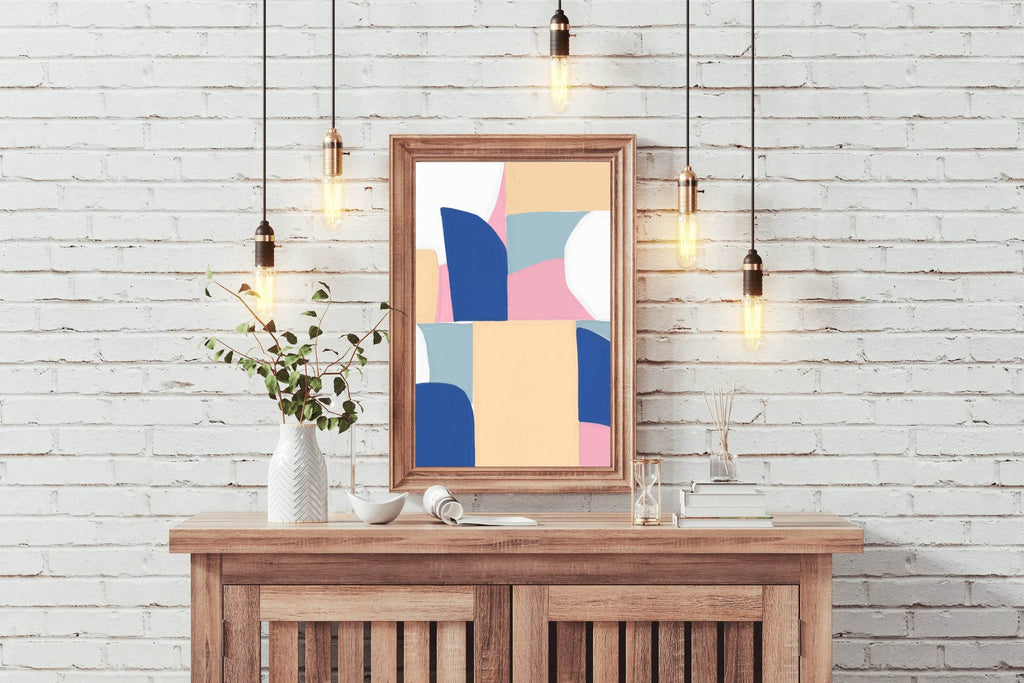 Abstract Geometric Shapes Wall Art - beink online art store