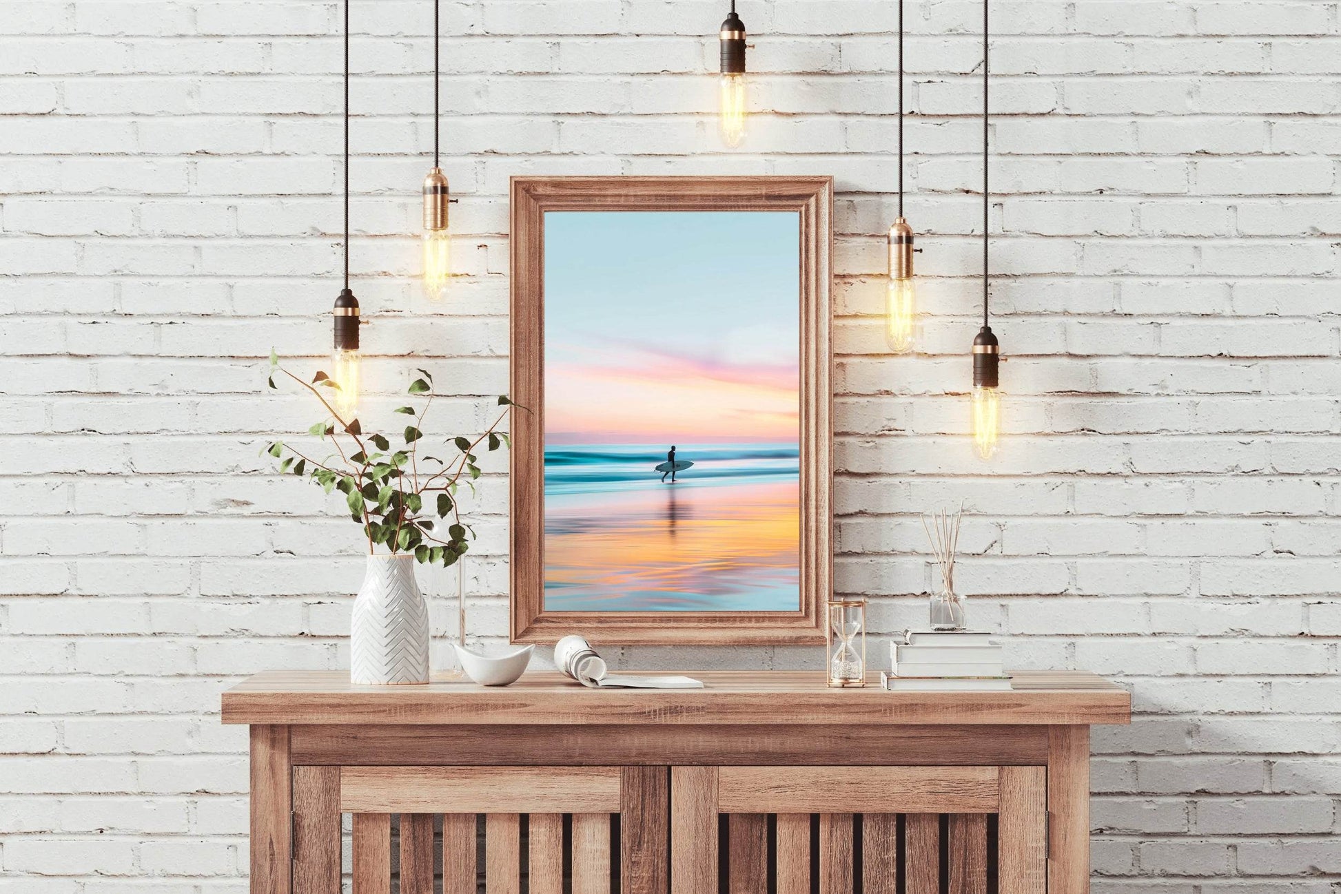 Sunset the Beach Wll Art - beink online art store