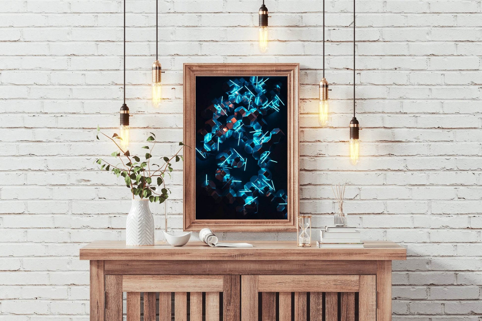 3D LED Crystals Abstract Wall Art - beink online art store