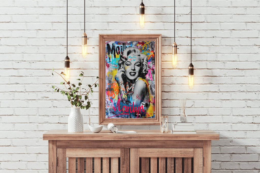 Marilyn Graffiti Wall Art - beink online art store