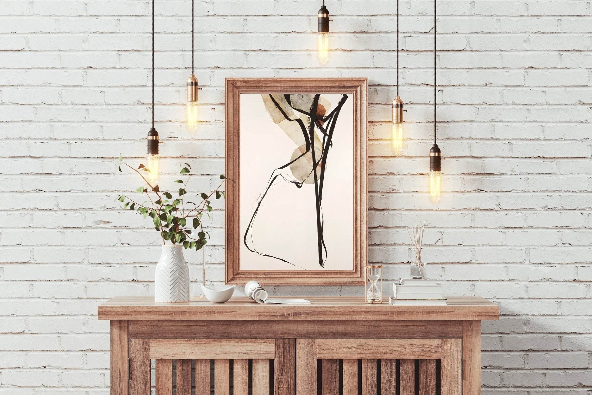 Watercolor Dynamic Lines Modren Wall Art - beink online art store