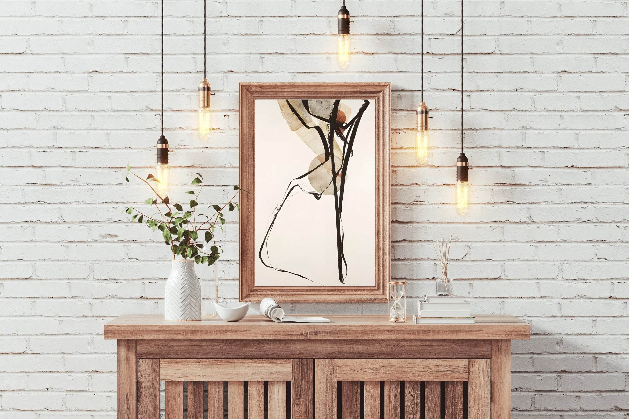 Watercolor Dynamic Lines Modren Wall Art - beink online art store