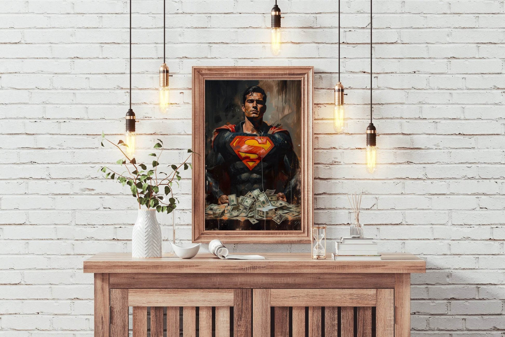 Premium Painting of Superman - beink online art store