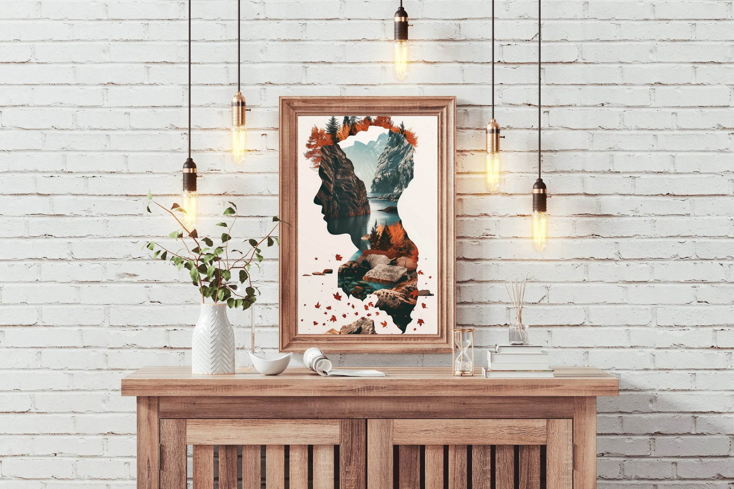 Mountainscape Mind Digital Art - beink online art store