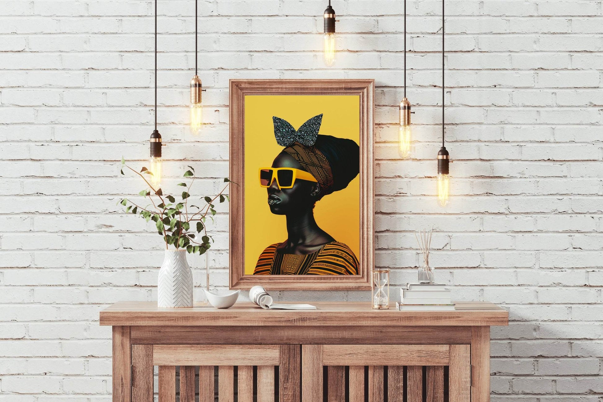 Black Woman Fashion Wall Art - beink online art store